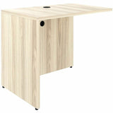 Lorell Essentials Rectangular Return Shell, 1" Thickness Table Top, 29.5" Height x 35" Width x 24" Depth, Modern Elm (LLR66322) Each