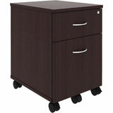 Lorell 2-Drawer Mobile File Cabinet, Espresso (LLR18247) Each