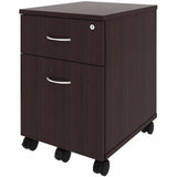 Lorell 2-Drawer Mobile File Cabinet, Espresso (LLR18247) Each