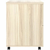Lorell Essentials 2-Drawer Mobile Pedestal, 28.3" Height x 16" Width x 22" Depth, Modern Elm (LLR66329) Each