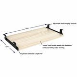 Lorell Essentials Universal Keyboard Tray, 0.7" Height x 26" Width x 15.4" Depth, Modern Elm (LLR66309) Each
