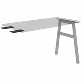 Lorell 16291 Adjustable Table Leg Bases & Returns, Silver (LLR16291) Each