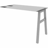 Lorell 16291 Adjustable Table Leg Bases & Returns, Silver (LLR16291) Each
