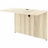 Lorell Essentials Rectangular Bridge, 1" Thickness Table Top, 29.5" Height x 42" Width x 24" Depth, Modern Elm (LLR66324) Each