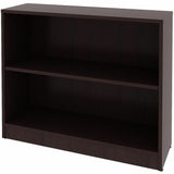 Lorell Essentials Espresso Laminate Bookcase, 36" Width x 12" Depth x 30" Height, Espresso (LLR18249) Each