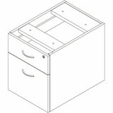 Lorell Essentials Fixed Hanging File Pedestal, 21" Height x 16" Width x 22" Depth, Modern Elm (LLR66330) Each