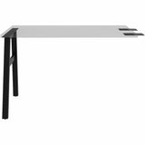 Lorell 16288 Adjustable Table Leg Bases & Returns, Black (LLR16288) Each