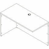 Lorell Essentials Rectangular Return Shell, Rectangle, 1" Thickness Table Top, 29.5" Height x 48" Width x 24" Depth Return Shell, Material: Laminate, Metal, Finish: Modern Elm (LLR66320) Each