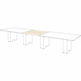 Lorell Essentials Modular Conference Table Adder Top, 1" Height x 47" Width x 47" Depth, Modern Elm (LLR16345) Each