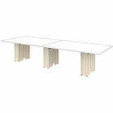 Lorell Essentials Modular Conference Table Base, 28.5" Height x 23.6" Width x 7.9" Depth, Modern Elm (LLR16305) Each