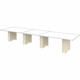 Lorell Essentials Modular Conference Table Base, 28.5" Height x 23.6" Width x 7.9" Depth, Modern Elm (LLR16305) Each