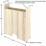 Lorell Essentials Modular Conference Table Base, 28.5" Height x 23.6" Width x 7.9" Depth, Modern Elm (LLR16305) Each