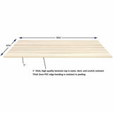 Lorell Essentials Modular Conference Table Top, 1" Height x 70.8" Width x 47" Depth, Modern Elm (LLR16335) Each
