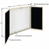 Lorell Dry-Erase Whiteboard Presentation Cabinet, Modern Elm (LLR66345) Each