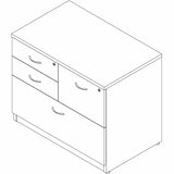 Lorell Essentials Versatile 4-Drawer Lateral File, Modern Elm (LLR66337) Each