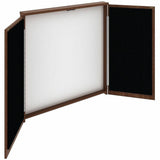 Lorell Dry-Erase Whiteboard Presentation Cabinet, Walnut (LLR69899) Each
