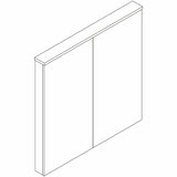 Lorell Dry-Erase Whiteboard Presentation Cabinet, Walnut (LLR69899) Each