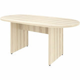 Lorell Essentials Oval Conference Table, Oval, 29.5" Height x 72" Width x 36" Depth, 1.3" Thickness Table Top, Modern Elm, Mahogany (LLR66370) Each