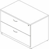 Lorell Essentials 2-Drawer Lateral File, Modern Elm (LLR66335) Each