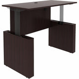 Lorell Essentials 60" Sit-to-Stand Desk Shell, 49" Height x 60" Width x 29" Depth, 1" Thickness Top, Espresso (LLR69641) Each