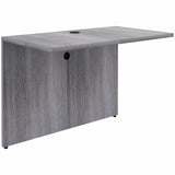 Lorell Weathered Charcoal Laminate Desking, 29.5" Height x 42" Width x 24" Depth (LLR69529) Each