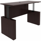Lorell Essentials 72" Sit-to-Stand Desk Shell, 49" Height x 72" Width x 29" Depth, 1" Thickness Top, Espresso (LLR69643) Each