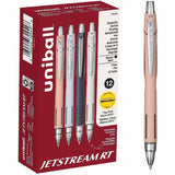 uniball Jetstream RT Retract Ballpoint Pens, Black Ink, 0.7 mm Fine Pen Point, Retractable, Hybrid, 12/Dozen (UBC70949) 1 Dozen