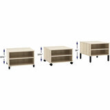 Lorell Modular Reception Table, Square Top, Height Adjustable, 24" W x 24" D, 20" H, Modern Elm (LLR69205) Each
