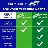 Swiffer Sweeper Wet Cloths, Residue-free, White, 6/Carton (PGC75588CT) Case of 6