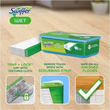 Swiffer Sweeper Wet Cloths, Residue-free, White, 24/Pack (PGC75588) Pack of 24
