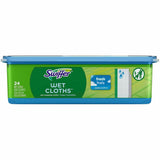 Swiffer Sweeper Wet Cloths, Residue-free, White, 24/Pack (PGC75588) Pack of 24