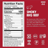 CHOMPS Beef Jerky Sticks, 1.15 oz, Barbeque, 24/Pack (CHSCB24) Pack of 24