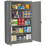 Tennsco Jumbo Storage Cabinet, 48" x 24" x 78", Medium Gray (TNNJ2478SUMGY) Each