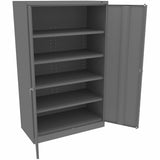 Tennsco Jumbo Storage Cabinet, 48" x 24" x 78", Medium Gray (TNNJ2478SUMGY) Each