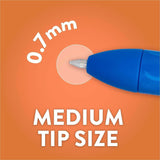 Paper Mate Gel Pen, Assorted Ink, 0.7 mm Pen Point, Retractable, Gel-based, 6/Pack (PAP2221486) Pack of 6