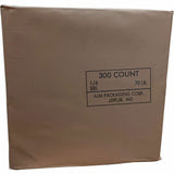 AJM 1/6 BBL #70 Kraft Paper Grocery Sacks, 6.72 gal Capacity, Natural Kraft, 300/Carton (AJMHS70NP3CES) Case of 300