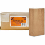 AJM #5 Squat Kraft Paper Grocery Bags, 500/Carton (AJMGB05NP5CES) Case of 500