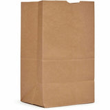 AJM #20 Squat Heavy-Duty Kraft Paper Grocery Bags, Natural Kraft, Grocery, Supplies, 500/Carton (AJMSQ50NP5CHDES) Case of 500
