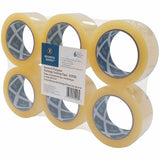 Business Source Heavy-duty Packaging/Sealing Tape, 110 yd Length x 1.87" Width x 1.6 mil Thickness, 3" Core, Clear, 6/Pack (BSN32926) Pack of 6