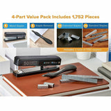 Bostitch Titan Heavy-Duty Stapler Value Pack, Staple Size: 0.25", 0.31", Black, Staples Upto 50 Sheet, Metal, Rubber (BOSB615BLKVP) Each