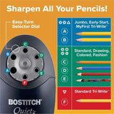 Bostitch Quiet Sharp 6 Electric Pencil Sharpener, Black, 6 Hole(s) (BOSEPS10BLK) Each