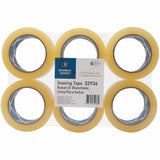 Business Source Heavy-duty Packaging Tape, 54.67 yd Length x 1.88" Width x 3.5 mil Thickness, 3" Core, Clear, 6/Pack (BSN32936) Pack of 6
