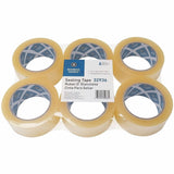 Business Source Heavy-duty Packaging Tape, 54.67 yd Length x 1.88" Width x 3.5 mil Thickness, 3" Core, Clear, 6/Pack (BSN32936) Pack of 6