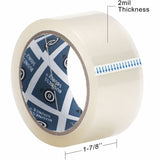 Business Source 3" Core Sealing Tape, 164 yd Length x 1.87" Width x 1.6 mil Thickness, Clea, 6/Pack (BSN32931) Pack of 6