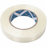 Business Source Filament Tape, 60 yd Length x 1" Width, 3" Core, White, Film (Fiberglass Reinforced) Backing, 1 Roll (BSN64025) 1 Roll