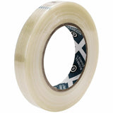 Business Source Filament Tape, 60 yd Length x 0.75" Width, 3" Core, White, Film (Fiberglass Reinforced) Backing, 1 Roll (BSN64024) 1 Roll