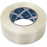 Business Source Filament Tape, 60 yd Length x 2" Width, 3" Core, White, Film (Fiberglass Reinforced) Backing, 1 Roll (BSN64026) 1 Roll