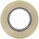 Business Source Filament Tape, 60 yd Length x 2" Width, 3" Core, White, Film (Fiberglass Reinforced) Backing, 1 Roll (BSN64026) 1 Roll