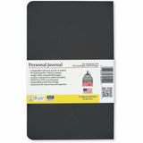 Dome Personal Journal, 60 lb Basis Weight, 5" x 8", 5 x 8 Inch Softcover Black Lined Journal Notebook, Bright White Paper (DOM30008) Each