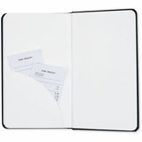 Dome Personal Journal, 60 lb Basis Weight, 5" x 8", 5 x 8 Inch Hardcover Black Lined Journal Notebook, Bright White Paper (DOM30009) Each